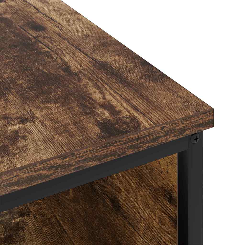 Cabinet de chevet Chêne fumé 41 x 28 x 76 cm Bois d'ingénierie - XIOS