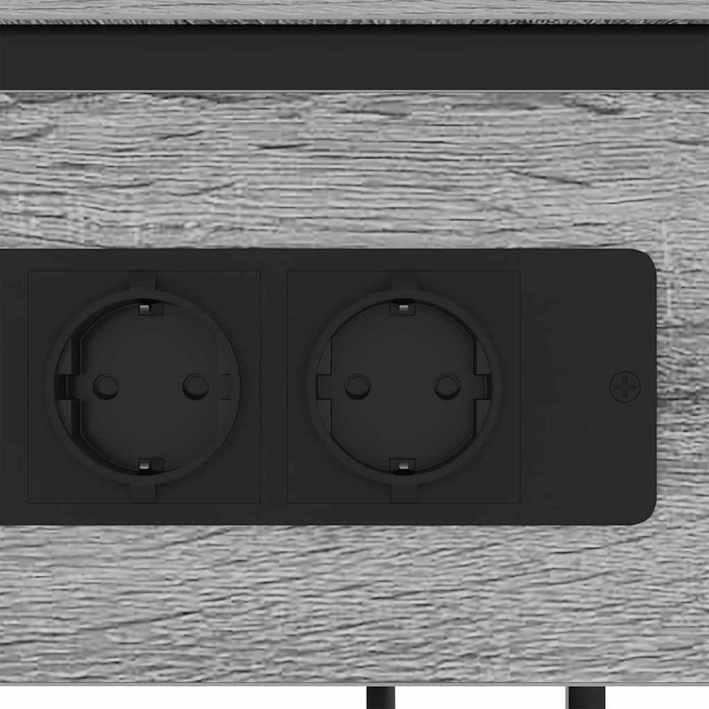 Cabinet de chevet Sonoma gris 41 x 28 x 76 cm Bois d'ingénierie - XIOS