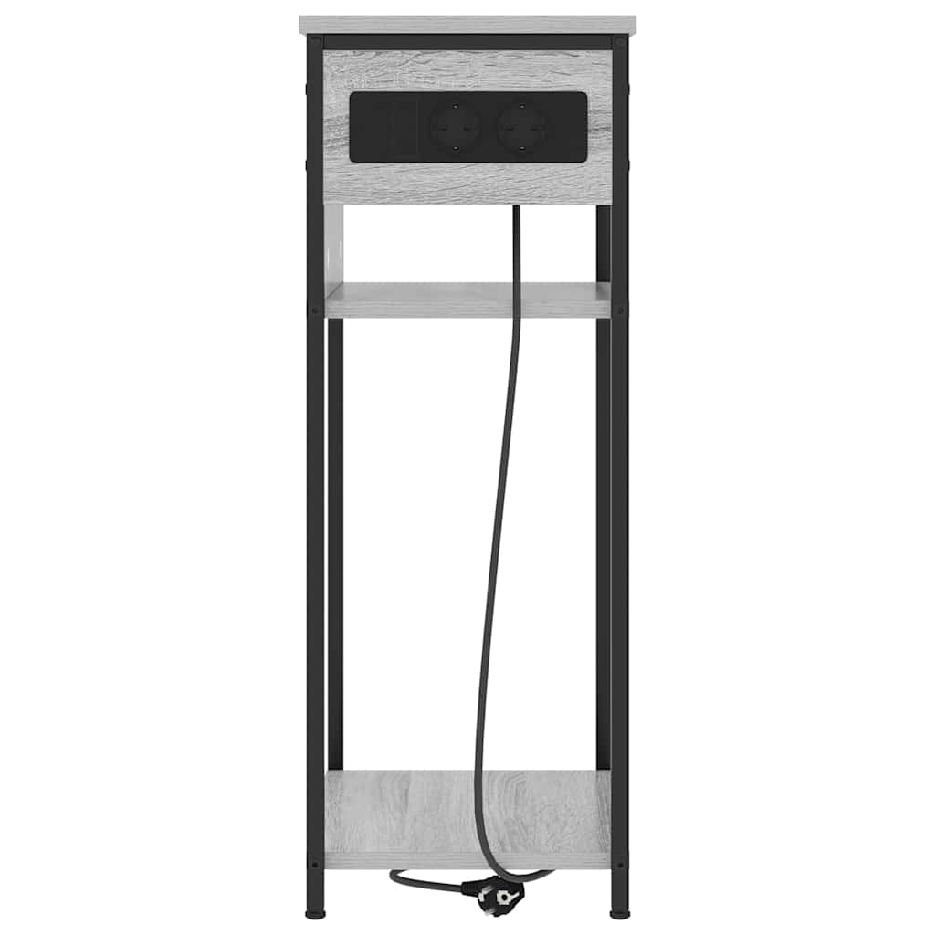 Cabinet de chevet Sonoma gris 41 x 28 x 76 cm Bois d'ingénierie - XIOS