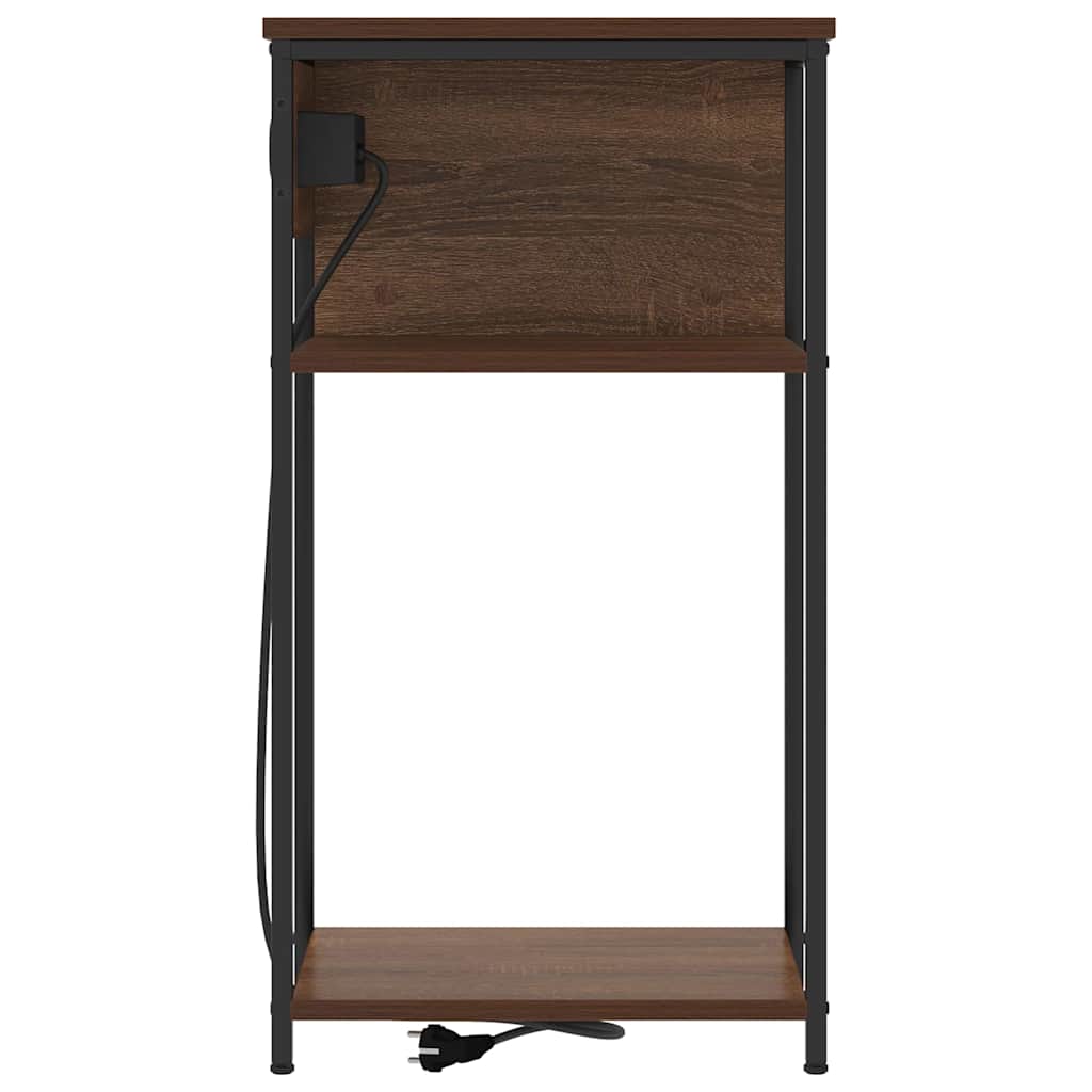 Cabinet de chevet Chêne marron 41 x 28 x 76 cm - XIOS