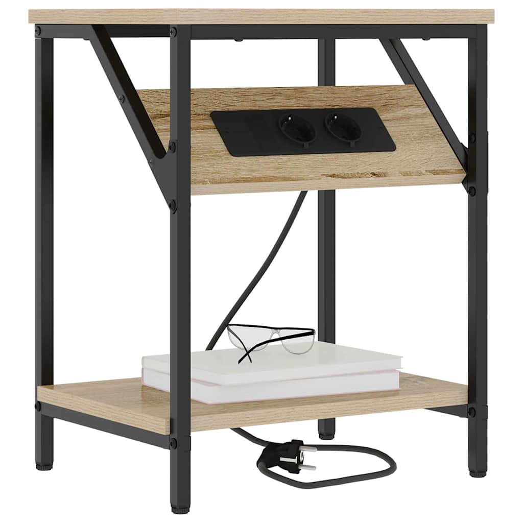 Table de chevet Chêne sonoma 38 x 30 x 48 cm Bois d'ingénierie - XIOS