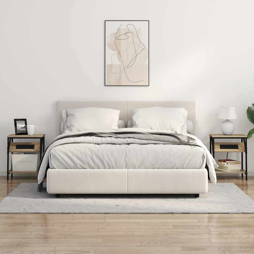 Table de chevet 2 pcs Chêne sonoma 38 x 30 x 48 cm - XIOS