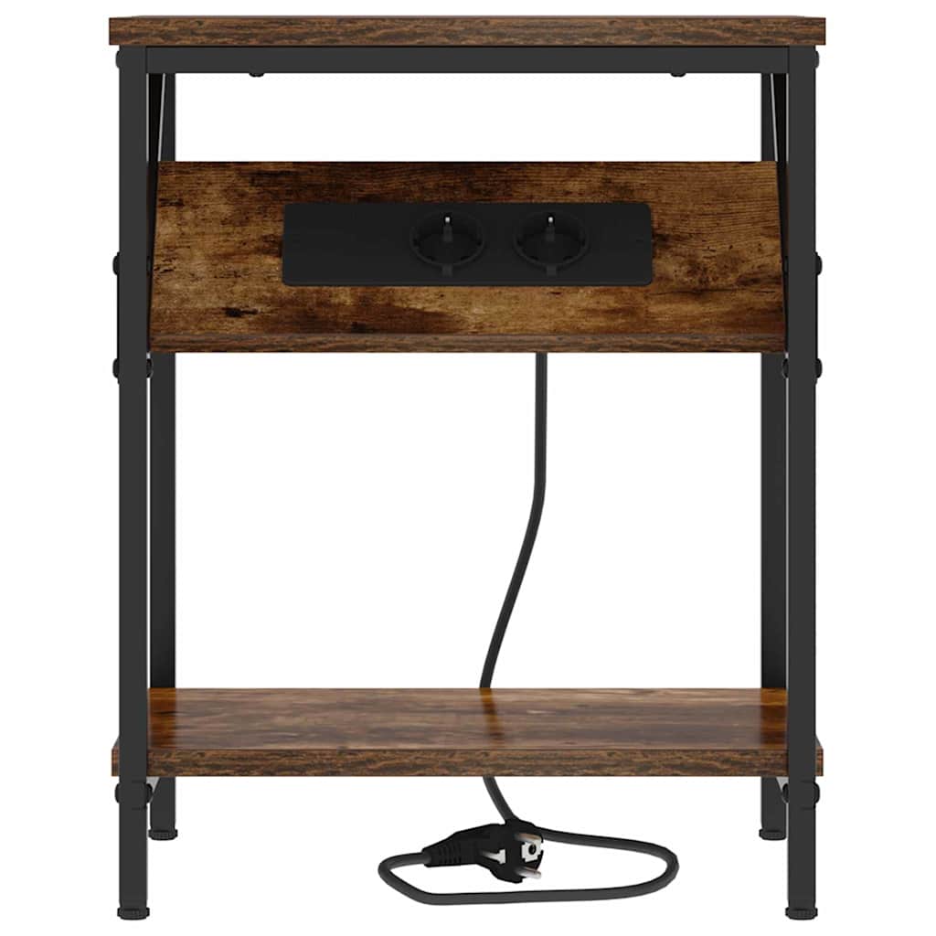 Table de chevet 2 pcs Chêne fumé 38 x 30 x 48 cm - XIOS