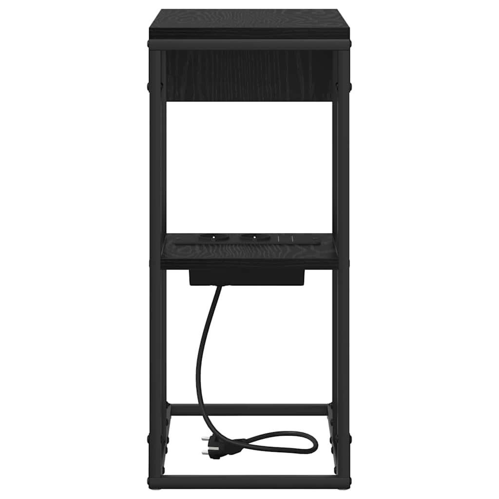 Table de chevet Chêne noir 41.5 x 26 x 60.5 cm - XIOS