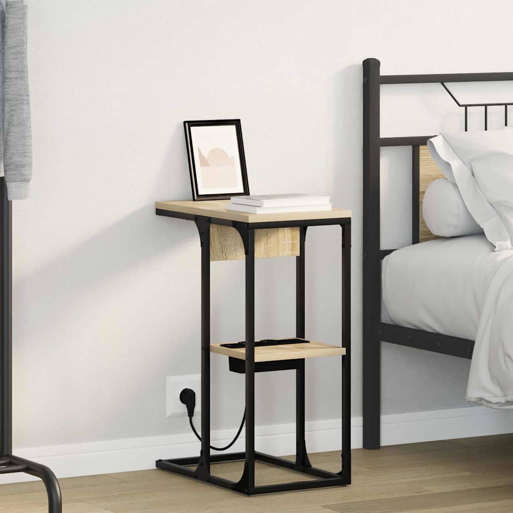 Table de chevet Chêne sonoma 41.5 x 26 x 60.5 cm - XIOS