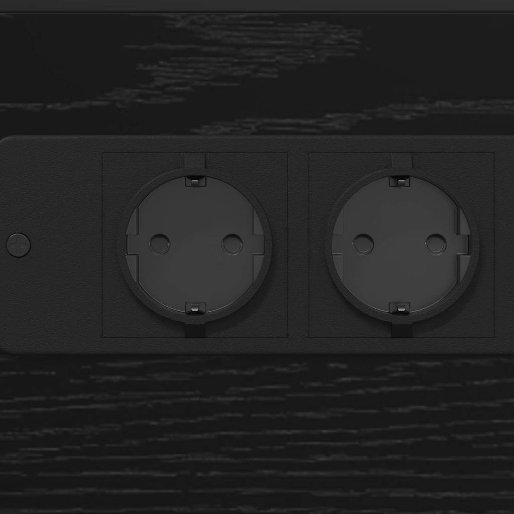 Table de chevet Chêne noir Bois d'ingénierie