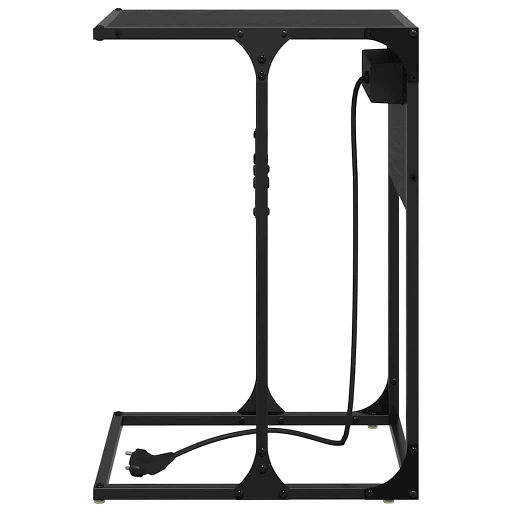 Table de chevet Chêne noir Bois d'ingénierie