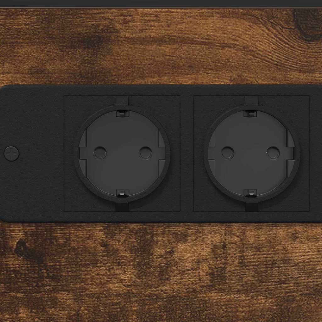 Table de chevet Chêne fumé Bois d'ingénierie