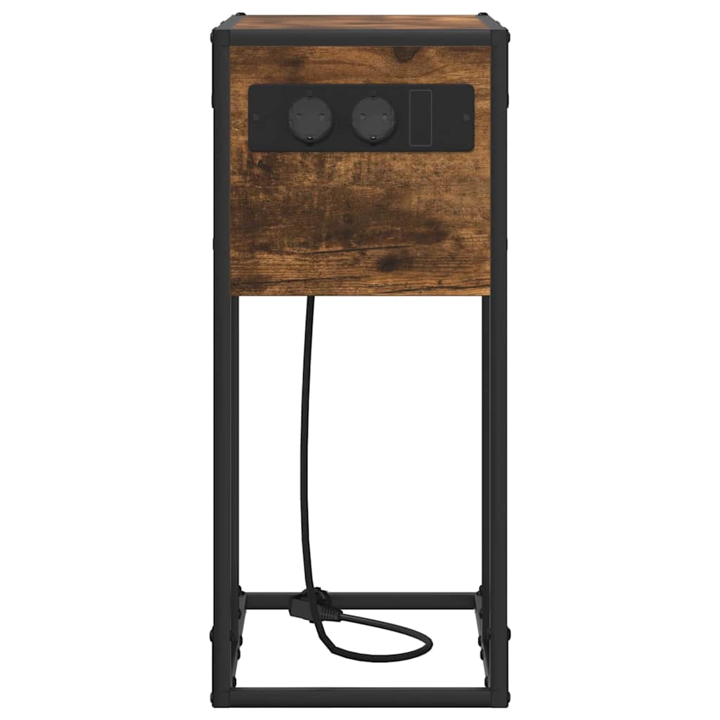 Table de chevet Chêne fumé Bois d'ingénierie