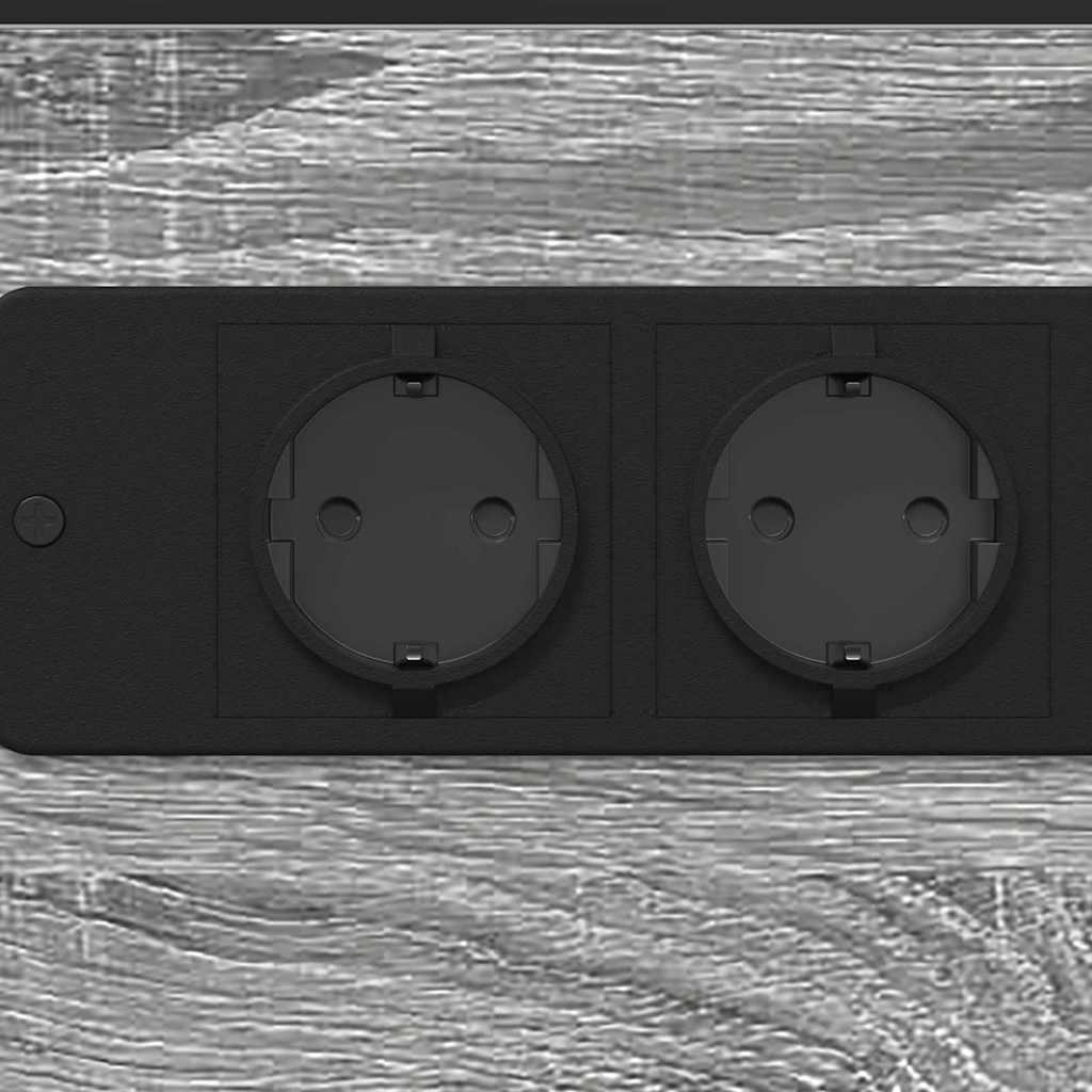 Table de chevet Sonoma gris Bois d'ingénierie