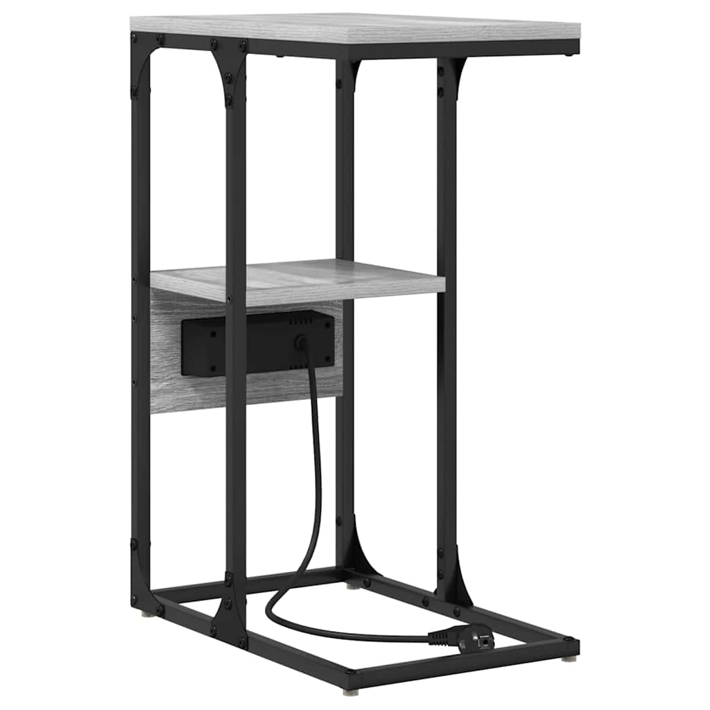 Cabinet de chevet avec tiroir Sonoma gris 41.5 x 26 x 60.5 cm - XIOS