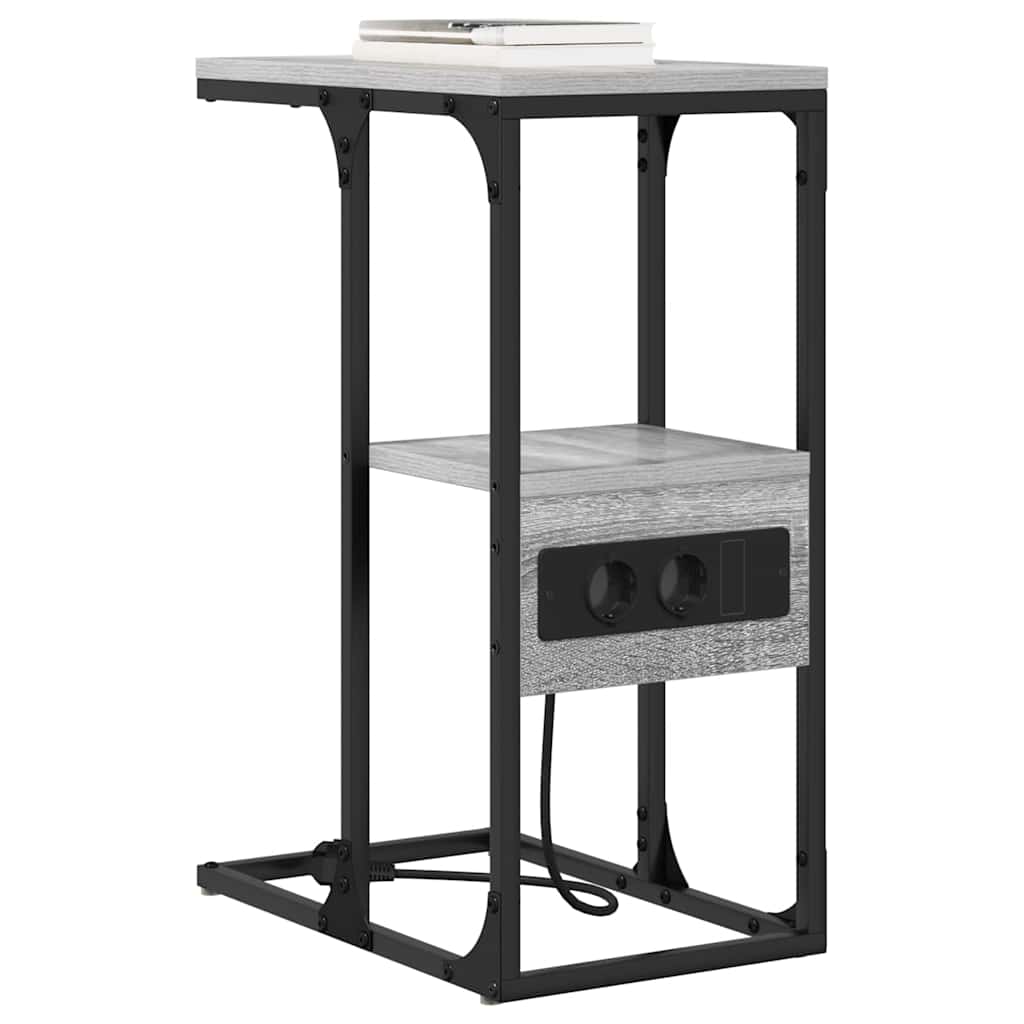 Cabinet de chevet avec tiroir Sonoma gris 41.5 x 26 x 60.5 cm - XIOS