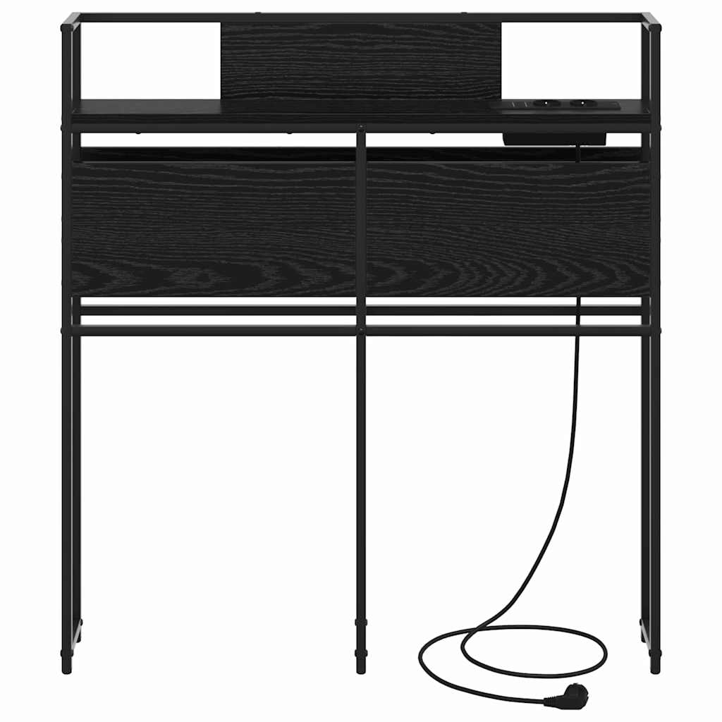 Tête de lit de rangement Chêne noir 75 cm Bois d'ingénierie - XIOS