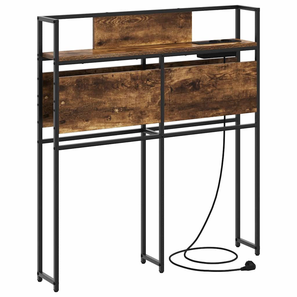 Tête de lit de rangement Chêne fumé 75 cm Bois d'ingénierie - XIOS