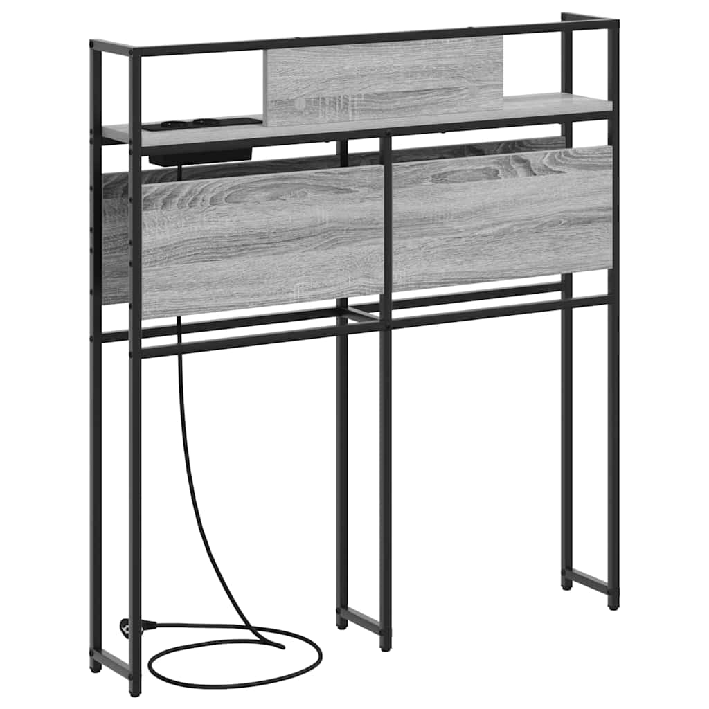 Tête de lit de rangement Sonoma gris 75 cm Bois d'ingénierie - XIOS