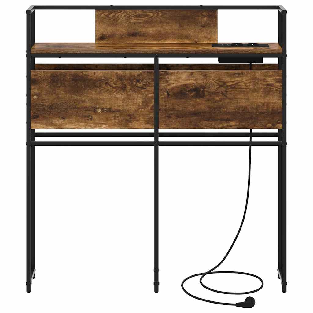 Tête de lit de rangement Chêne fumé 80 cm Bois d'ingénierie - XIOS