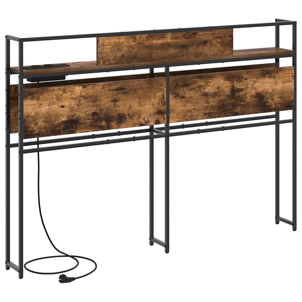 Tête de lit de rangement Chêne fumé 135 cm Bois d'ingénierie - XIOS