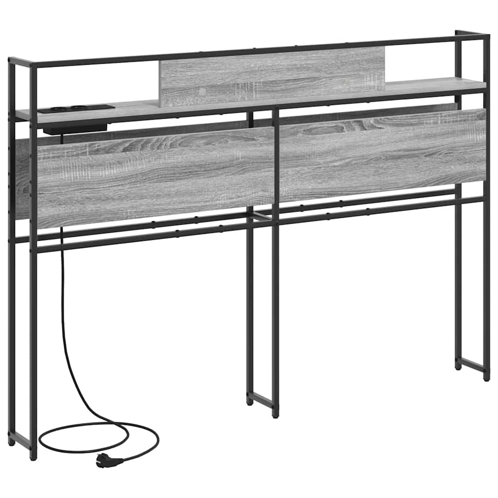 Tête de lit de rangement Sonoma gris 135 cm Bois d'ingénierie - XIOS