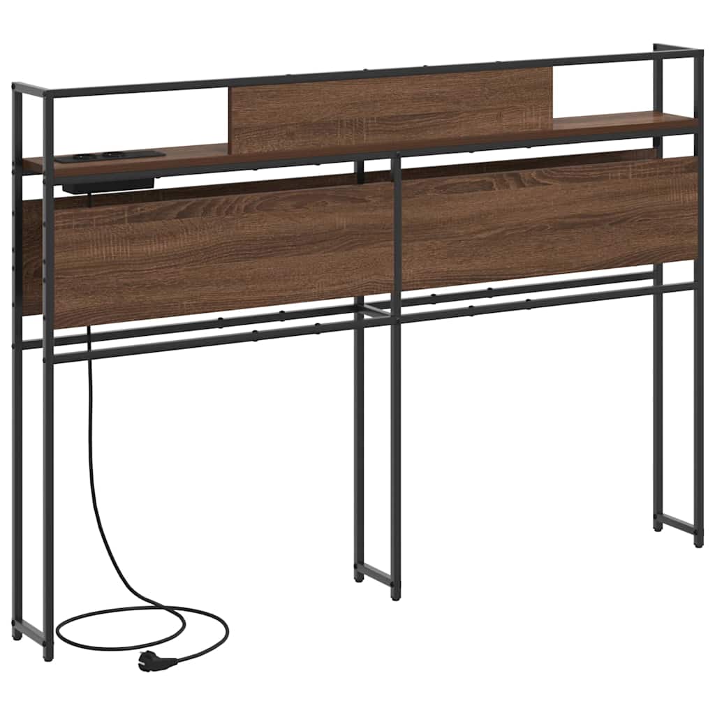 Tête de lit de rangement Chêne marron 135 cm Bois d'ingénierie - XIOS