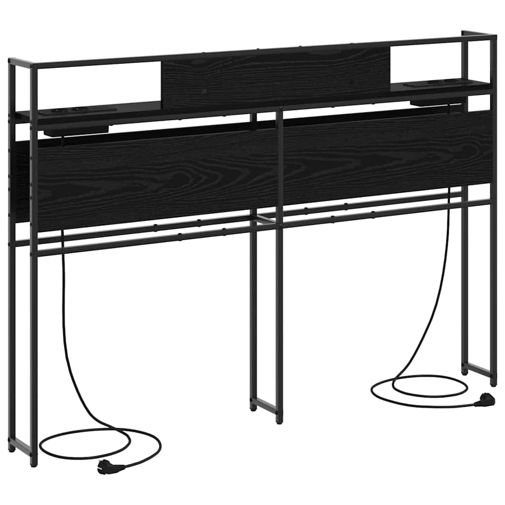 Tête de lit de rangement Chêne noir 140 cm Bois d'ingénierie - XIOS