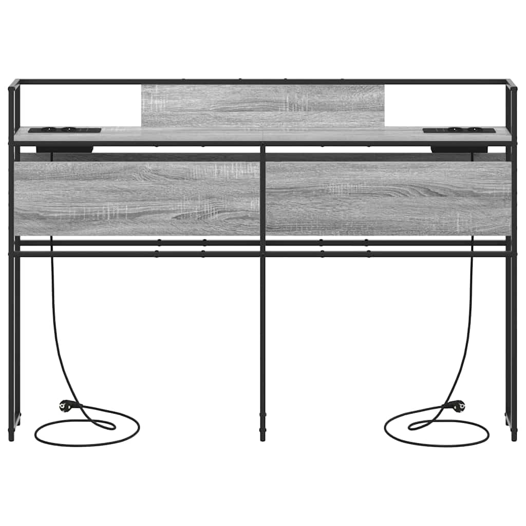 Tête de lit de rangement Sonoma gris 140 cm Bois d'ingénierie - XIOS