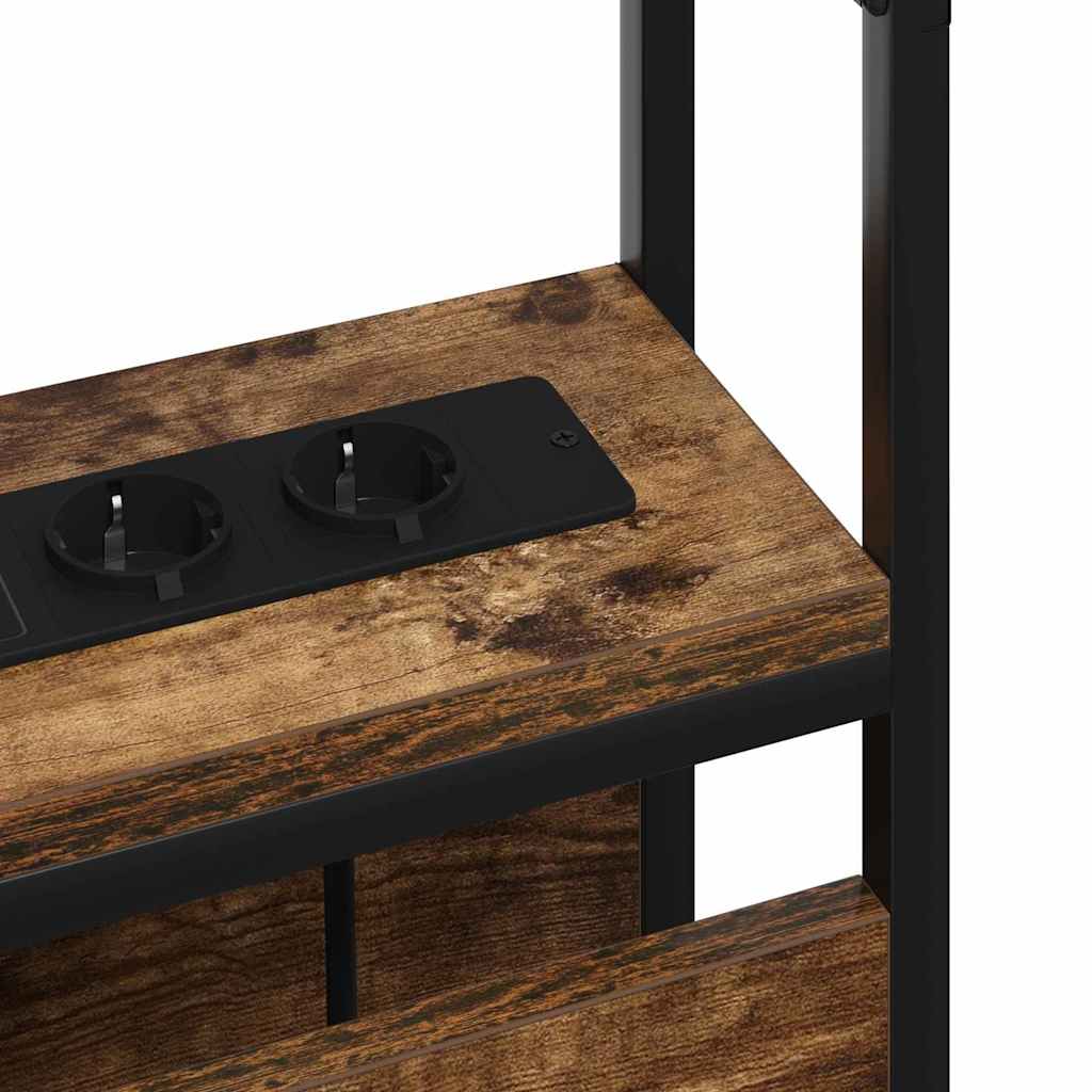 Tête de lit de rangement Chêne fumé 150 cm Bois d'ingénierie - XIOS