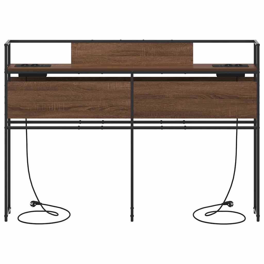 Tête de lit de rangement Chêne marron 150 cm Bois d'ingénierie - XIOS