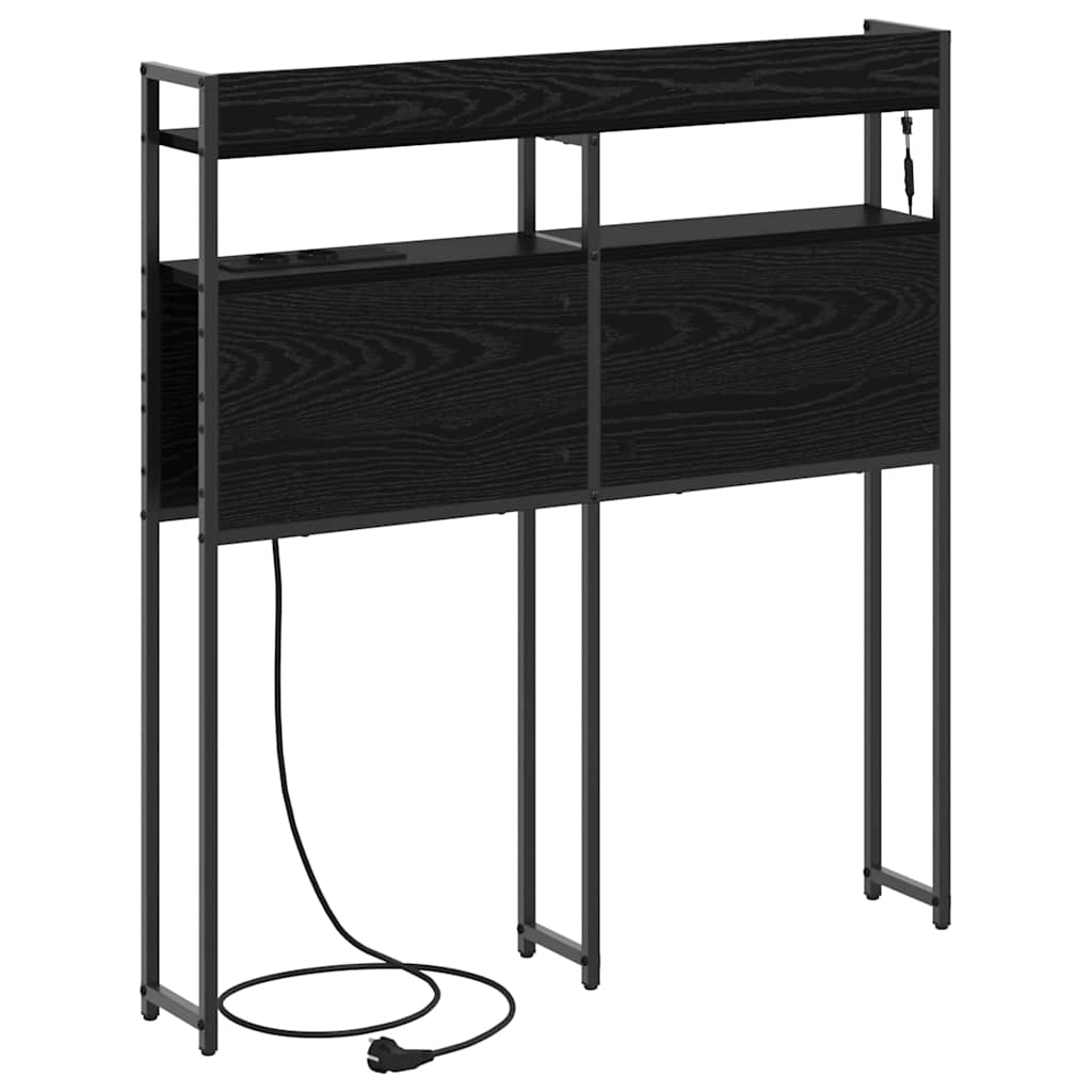 Tête de lit avec étagère Chêne noir 90 cm Bois d'ingénierie - XIOS