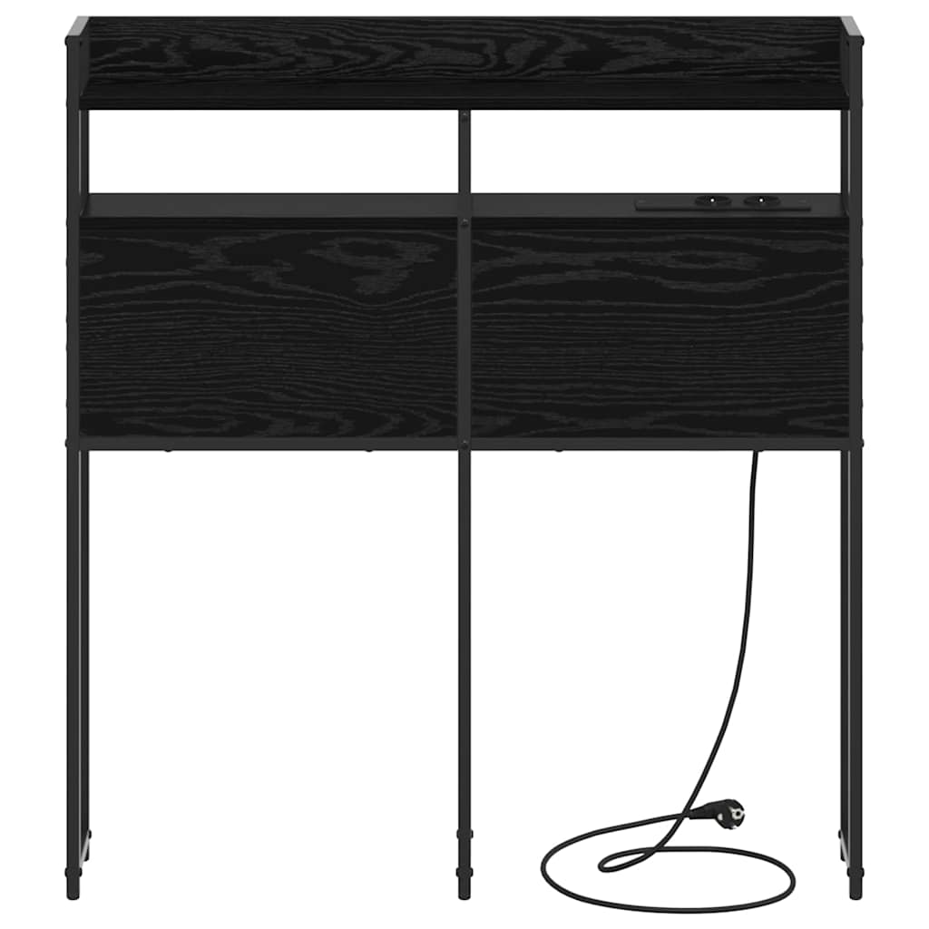 Tête de lit avec étagère Chêne noir 90 cm Bois d'ingénierie - XIOS