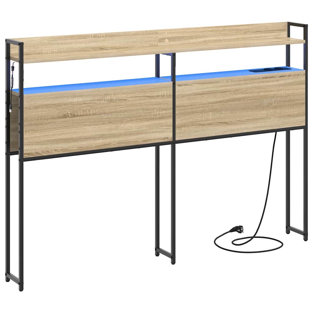 Tête de lit avec étagère Chêne sonoma 120 cm Bois d'ingénierie - XIOS
