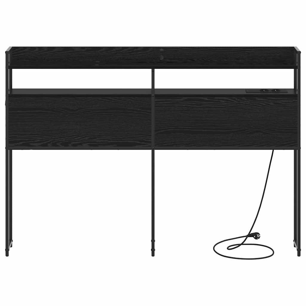 Tête de lit avec étagère Chêne noir 135 cm Bois d'ingénierie - XIOS