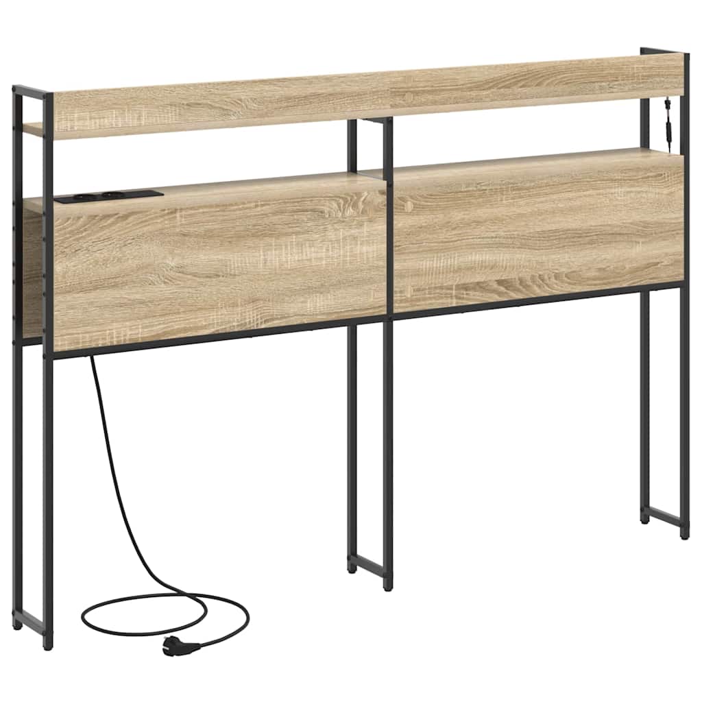 Tête de lit avec étagère Chêne sonoma 135 cm Bois d'ingénierie - XIOS