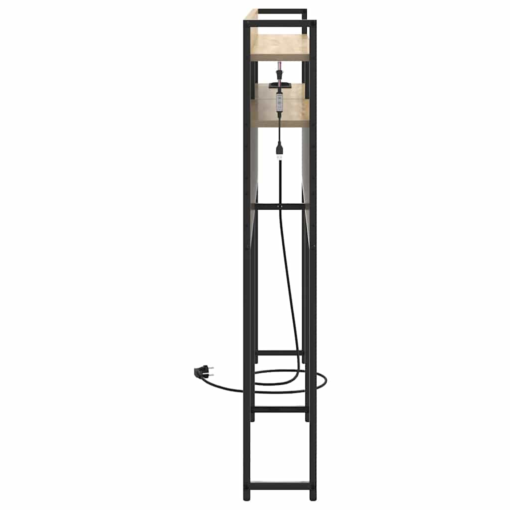 Tête de lit avec étagère Chêne sonoma 135 cm Bois d'ingénierie - XIOS