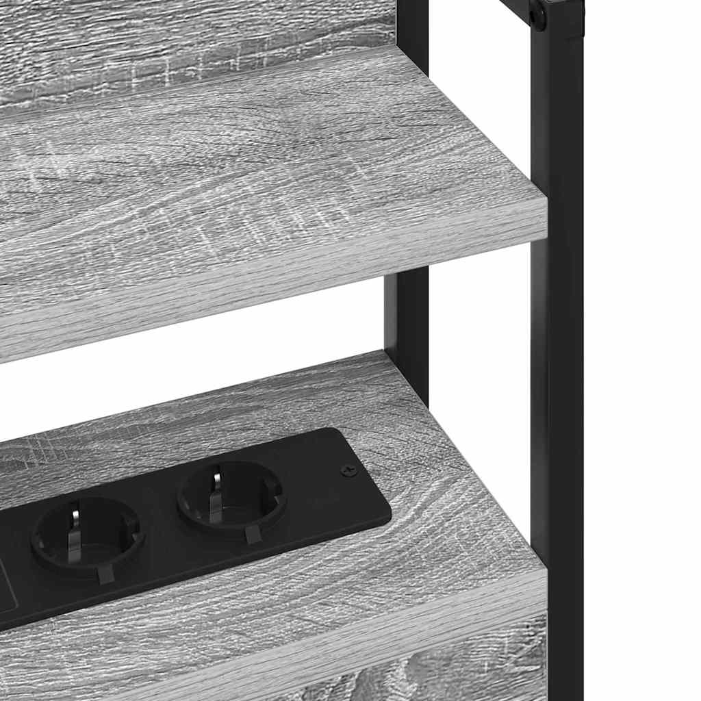 Tête de lit avec étagère Sonoma gris 135 cm Bois d'ingénierie - XIOS