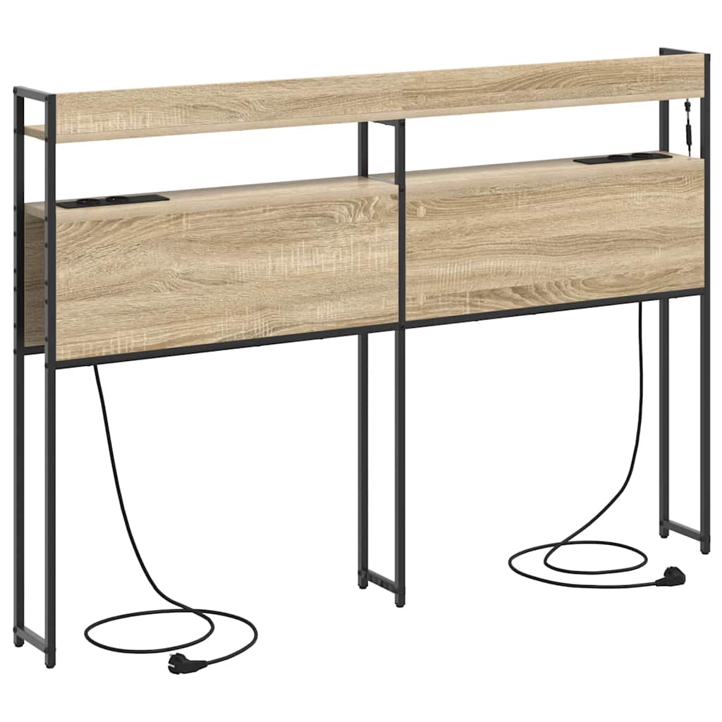 Tête de lit avec étagère Chêne sonoma 140 cm Bois d'ingénierie - XIOS
