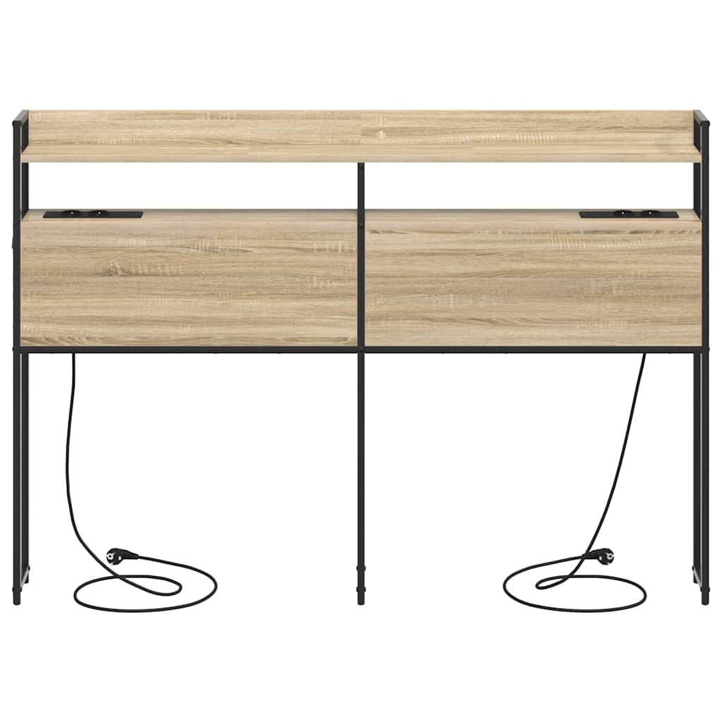 Tête de lit avec étagère Chêne sonoma 140 cm Bois d'ingénierie - XIOS