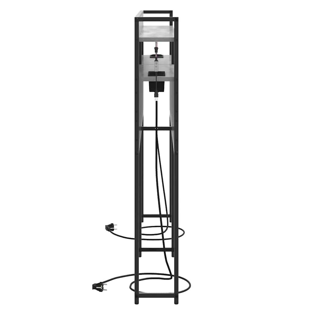 Tête de lit avec étagère Sonoma gris 140 cm Bois d'ingénierie - XIOS