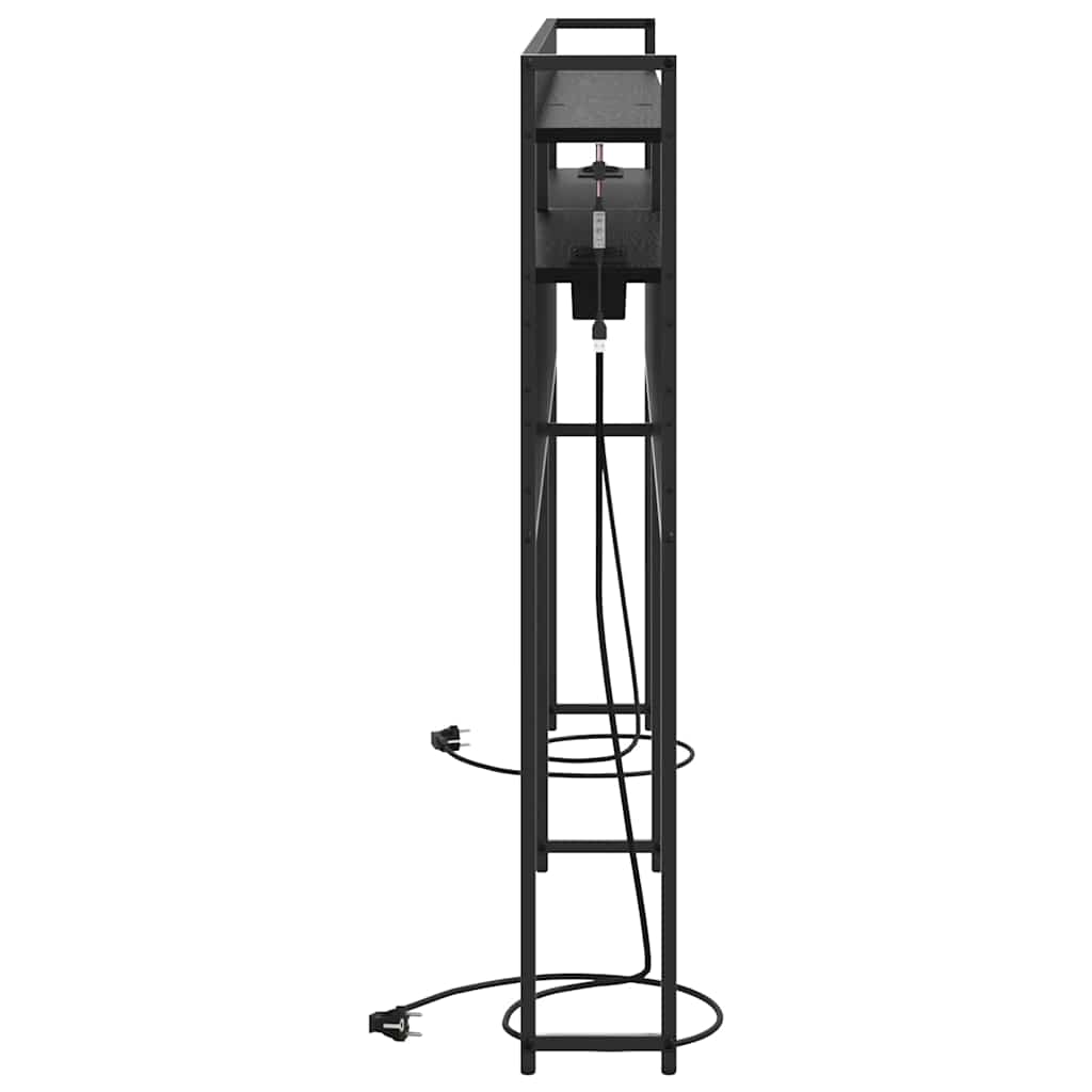 Tête de lit avec étagère Chêne noir 180 cm Bois d'ingénierie - XIOS