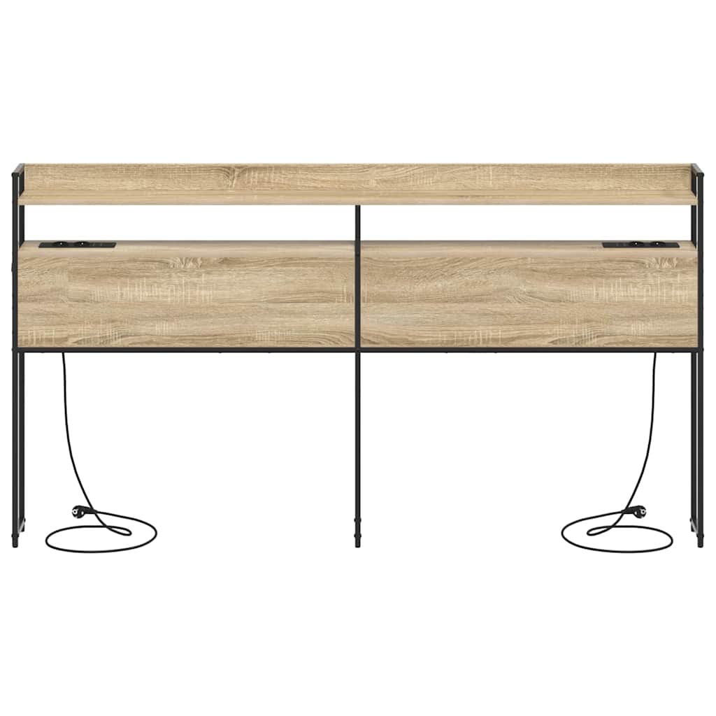 Tête de lit avec étagère Chêne sonoma 180 cm Bois d'ingénierie - XIOS