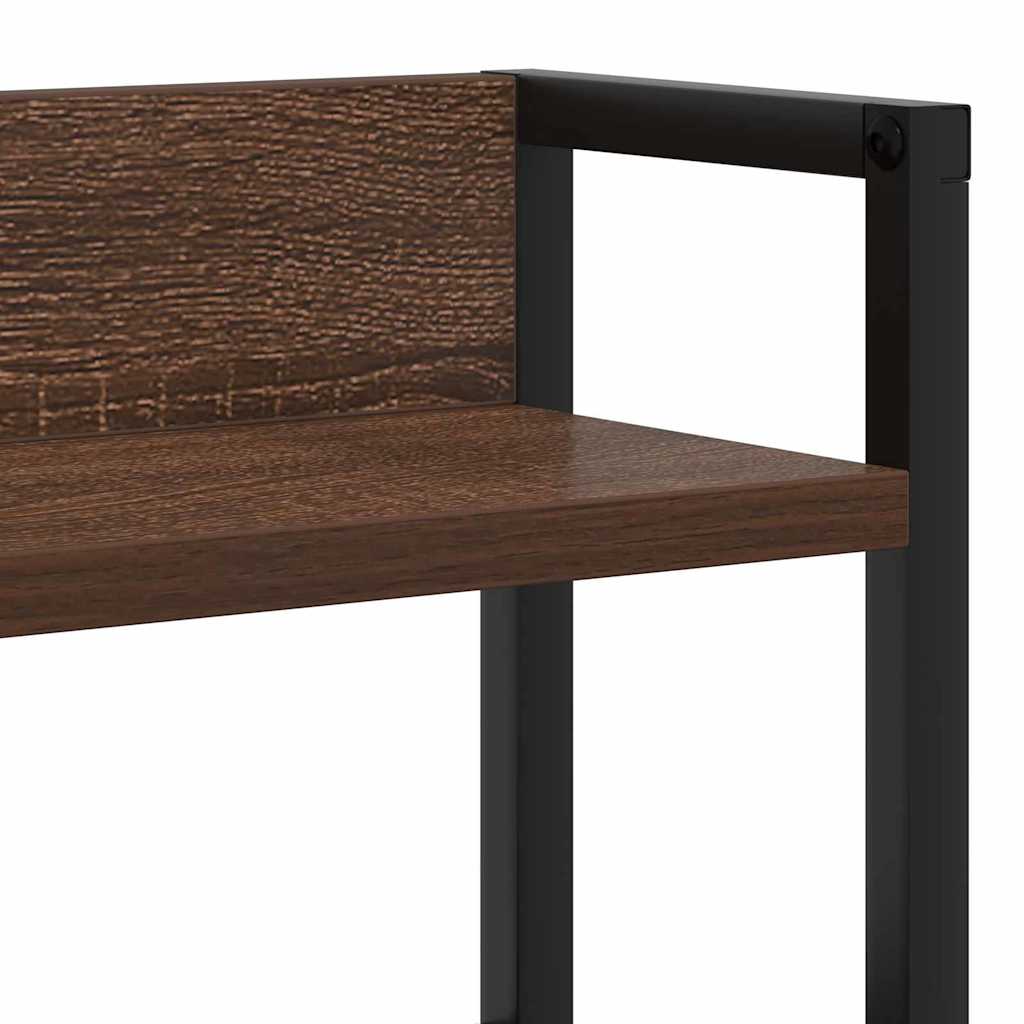 Tête de lit avec étagère Chêne marron 200 cm Bois d'ingénierie - XIOS