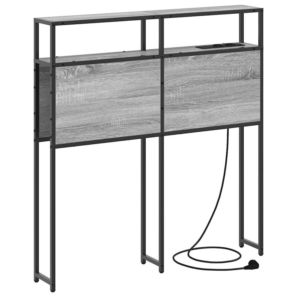 Tête de lit de rangement Sonoma gris 90 cm Bois d'ingénierie - XIOS