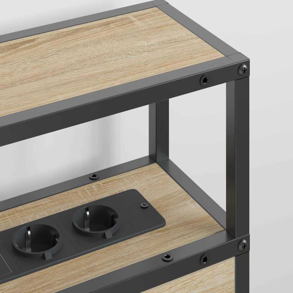 Tête de lit de rangement Chêne sonoma 120 cm Bois d'ingénierie - XIOS