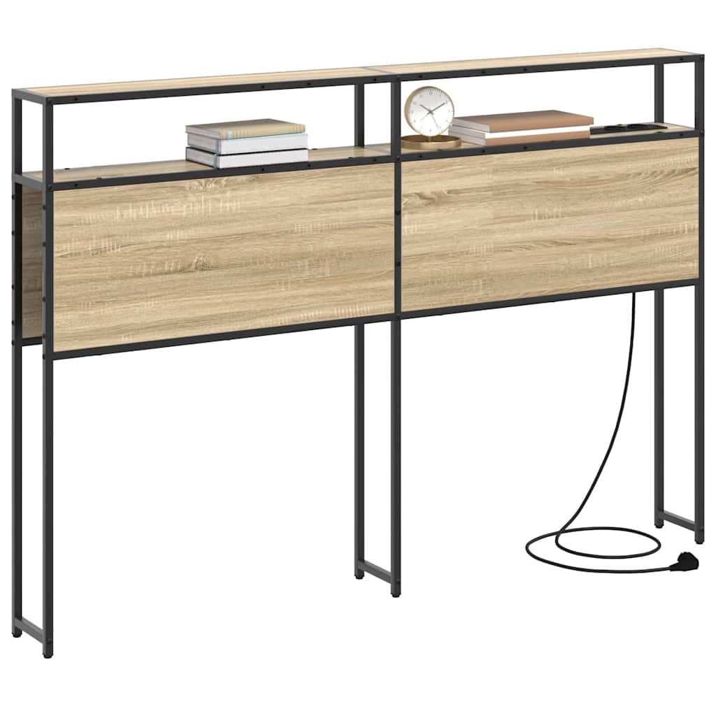 Tête de lit de rangement Chêne sonoma 120 cm Bois d'ingénierie - XIOS