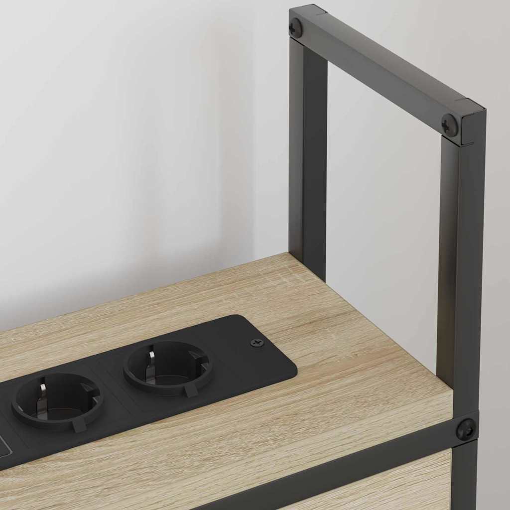 Headboard de Rangement avec Station de Charge Chêne sonoma - XIOS