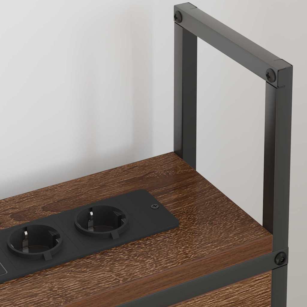 Headboard de Rangement avec Station de Charge Chêne marron - XIOS