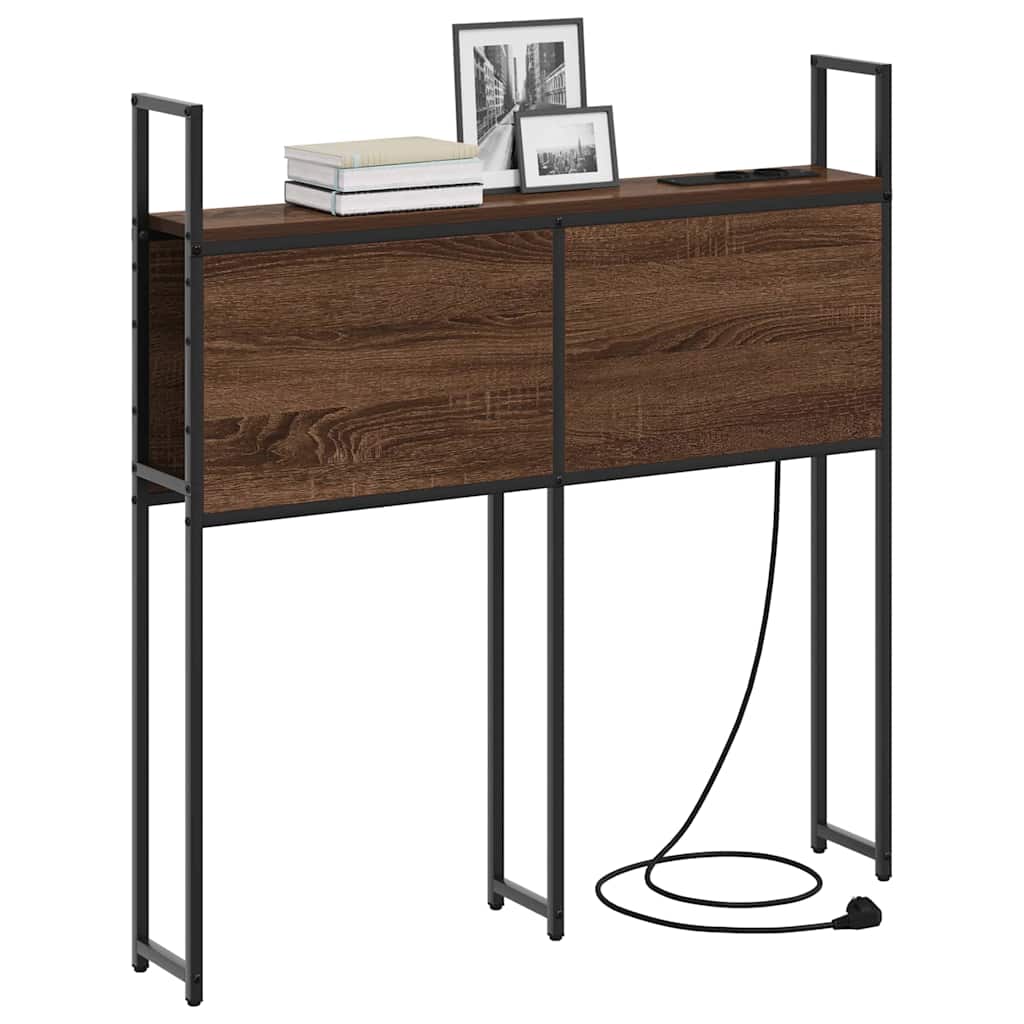 Headboard de Rangement avec Station de Charge Chêne marron - XIOS