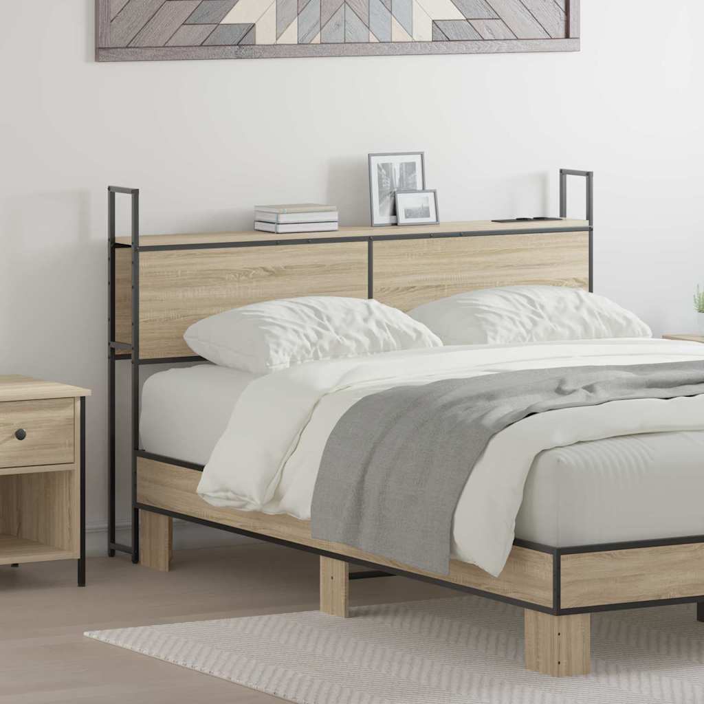 Headboard de Rangement avec Station de Charge Chêne sonoma - XIOS