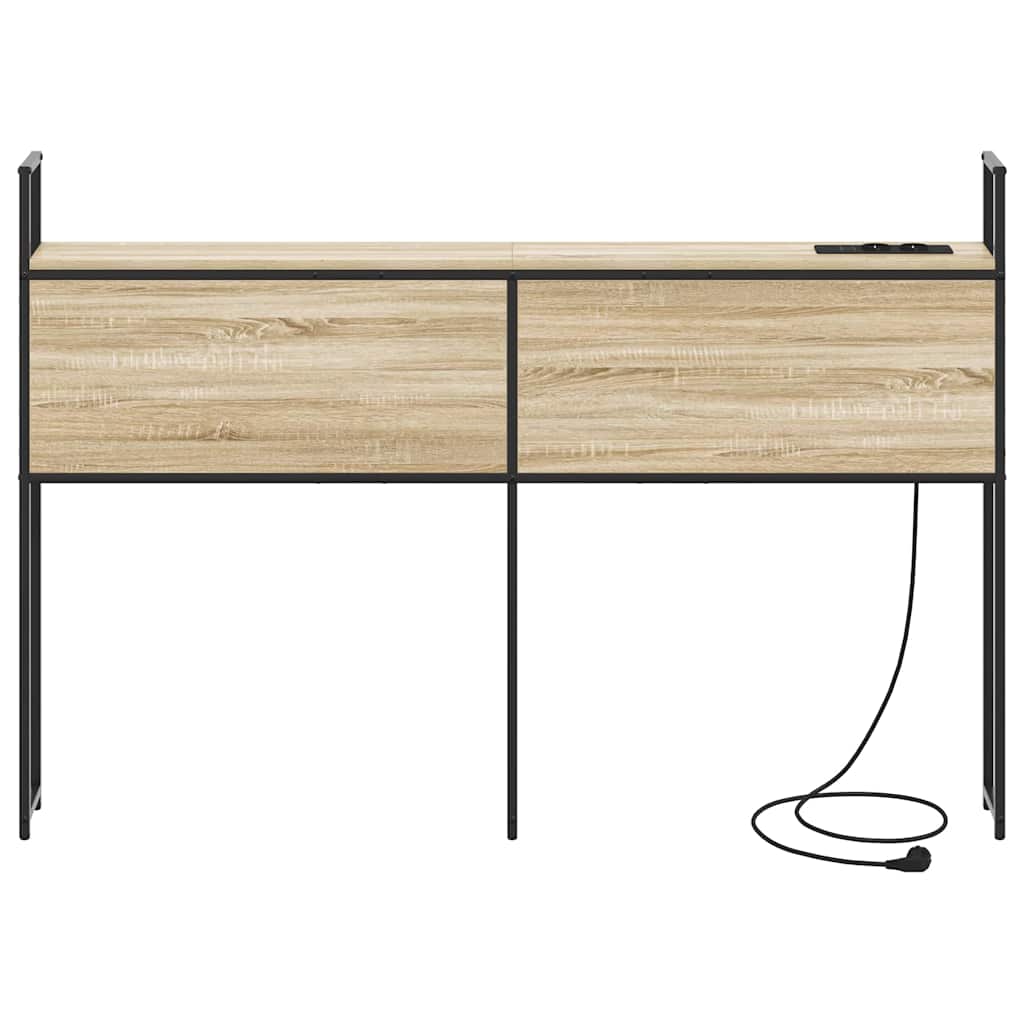 Headboard de Rangement avec Station de Charge Chêne sonoma - XIOS