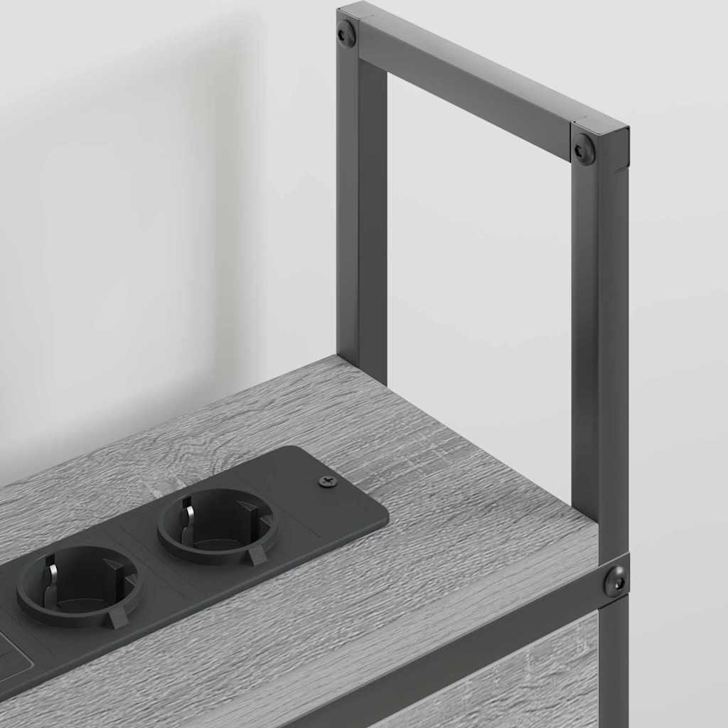 Headboard de Rangement avec Station de Charge Sonoma gris - XIOS