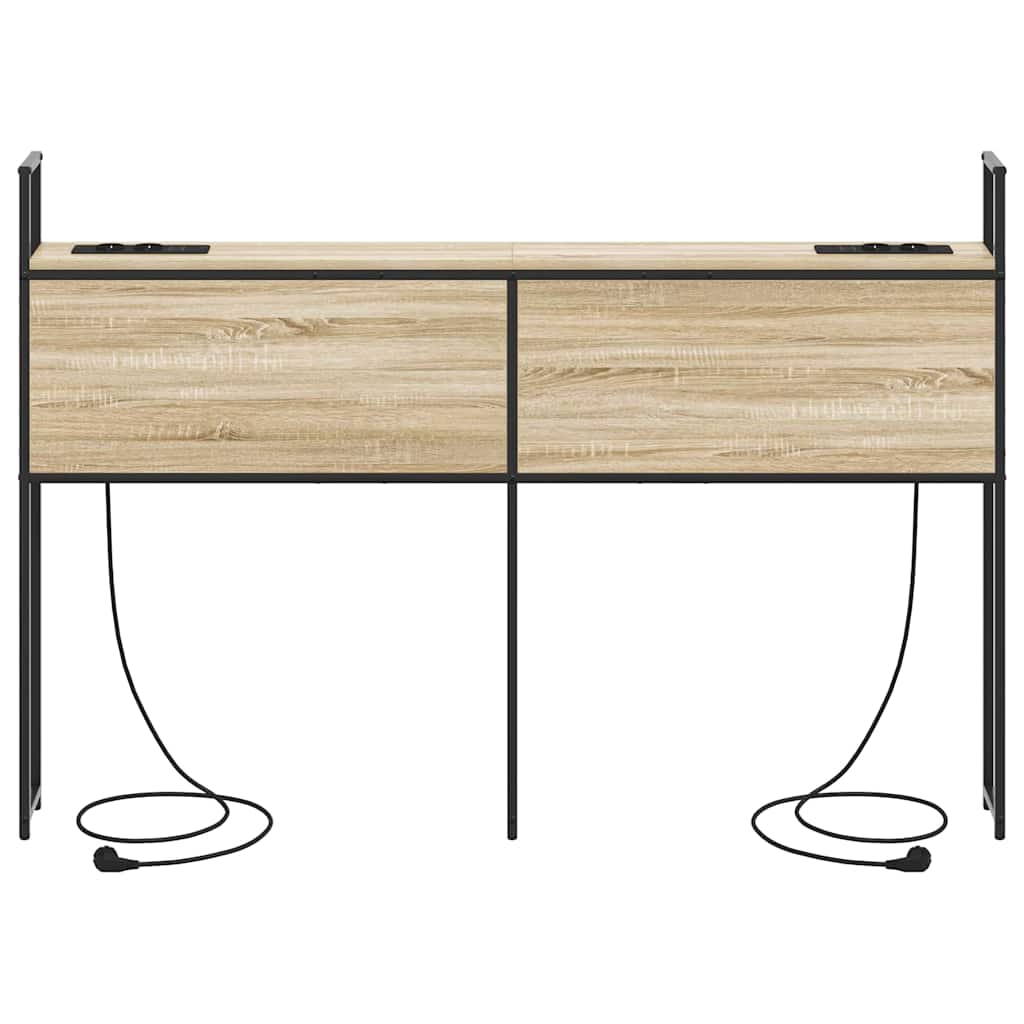 Headboard de Rangement avec Station de Charge Chêne sonoma - XIOS